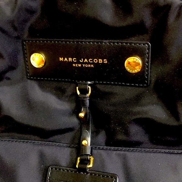 Marc Jacobs Nylon Leather Signature Backpack - Picture 2 of 3
